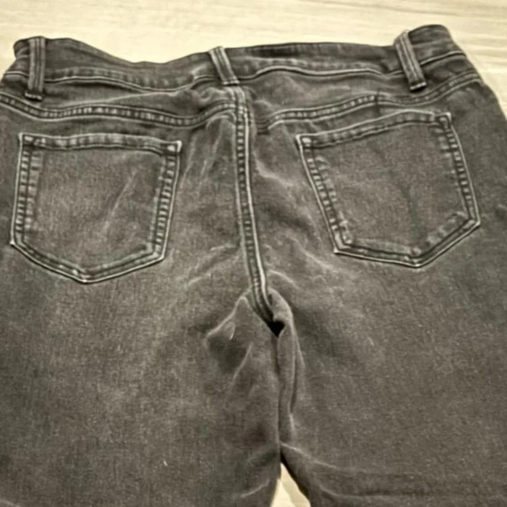 Black mid rise bootcut jeans size 15